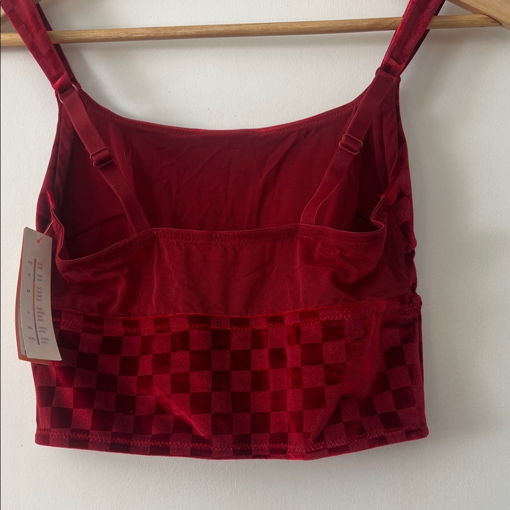 Colsie Red Checkered Top - Picture 4 of 4